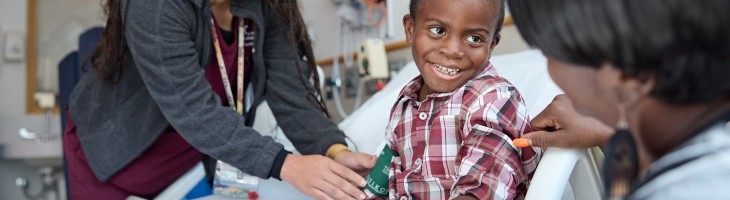 Pediatric Patient with nurses